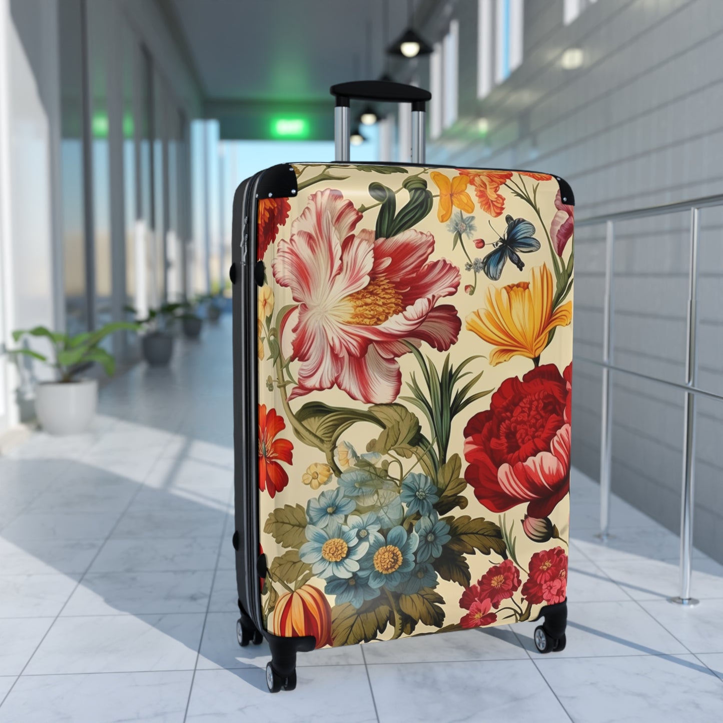 Timeless Floral Suitcase: 100 Vintage Prints