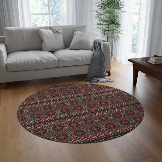 Niccie's Arabic Inspired Round Rug Exquisite Design for Décor