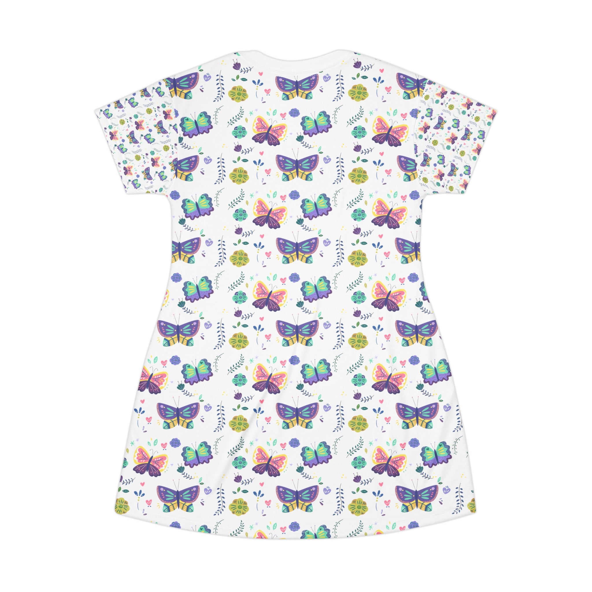 Pretty Butterflies T-Shirt Dress (AOP)