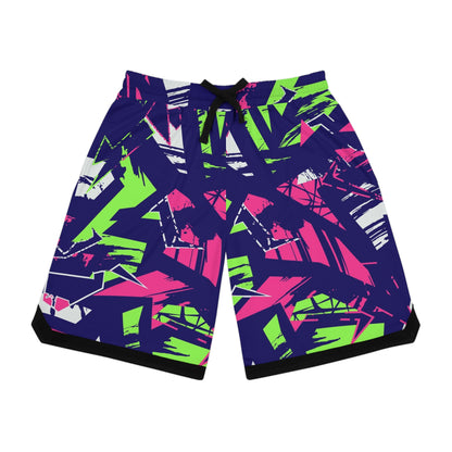 Basketball Pattern Rib Shorts (AOP) Inspired pattern, Generic brand
