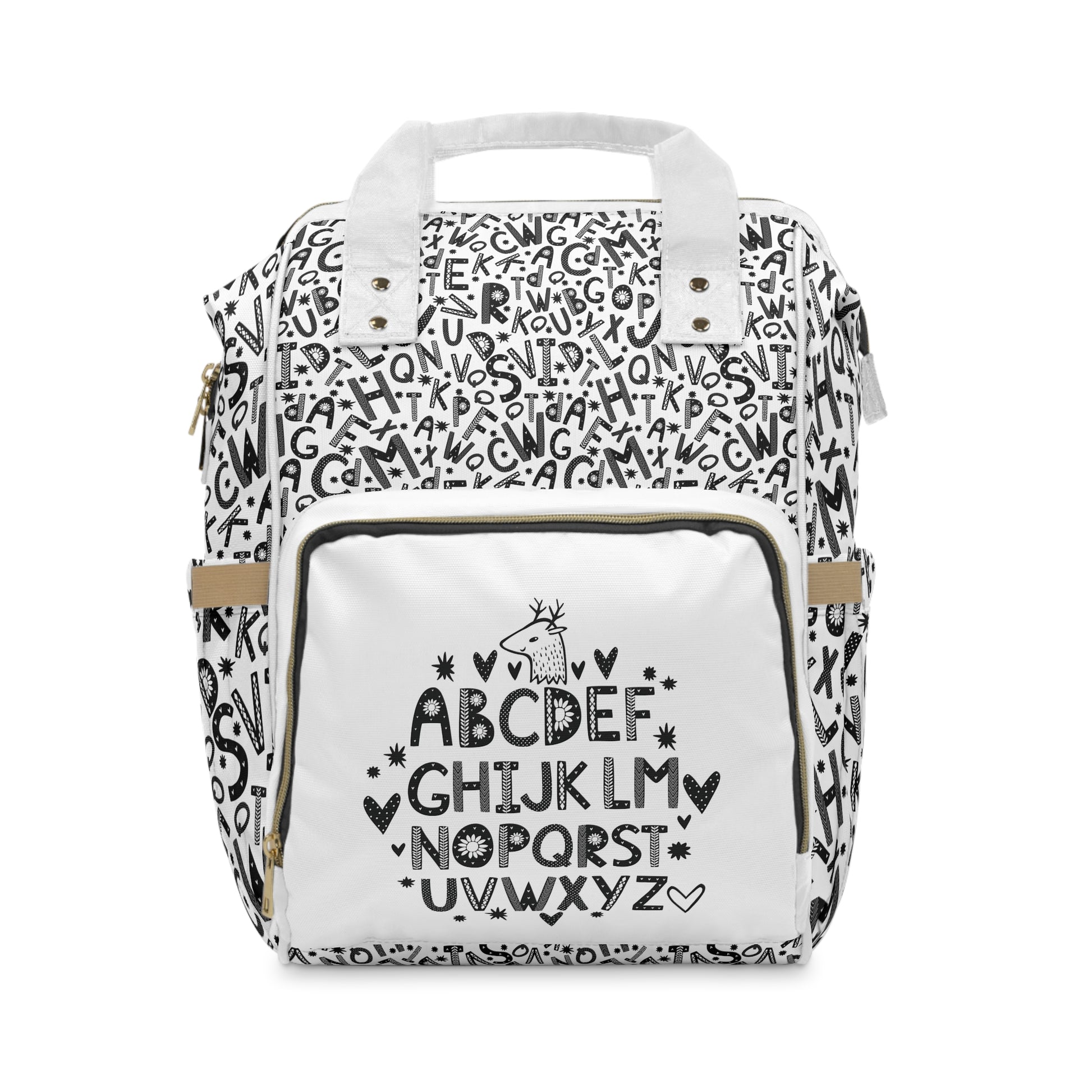 Niccie Doodle Alphabet Patterns Diaper Backpack
