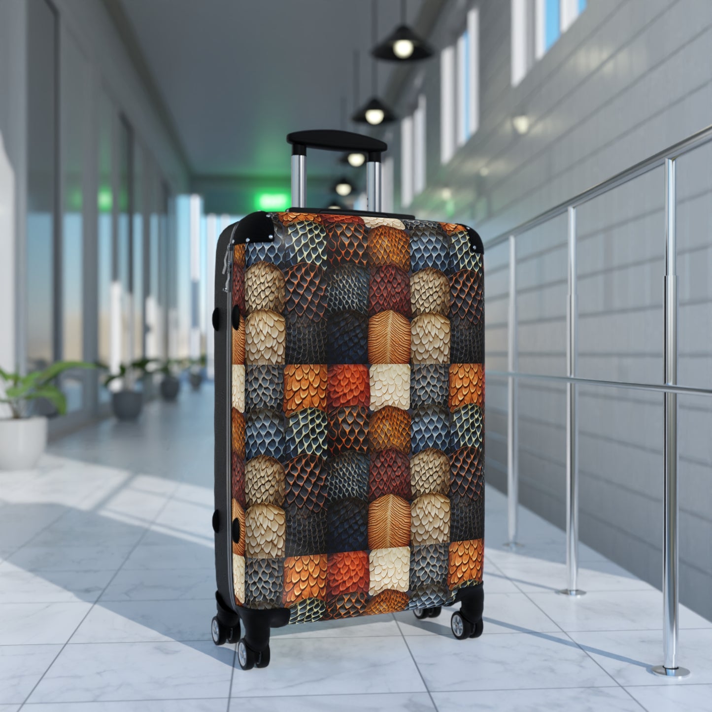 Niccie Wildlife-Inspired Animal Skin Print Suitcase-Fashionable