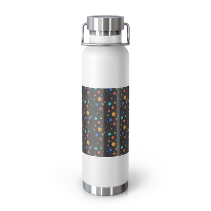Niccie Copper Vacuum Insulated Bottle - Spaceship & Pattern