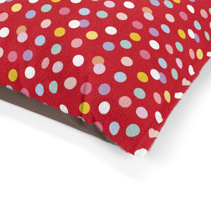 Niccie's Dotted Pattern Pet Bed - Comfy & Stylish for Cats & Dogs