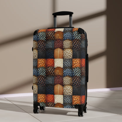 Wildlife-Inspired Animal Skin Print Suitcase-Fashionable