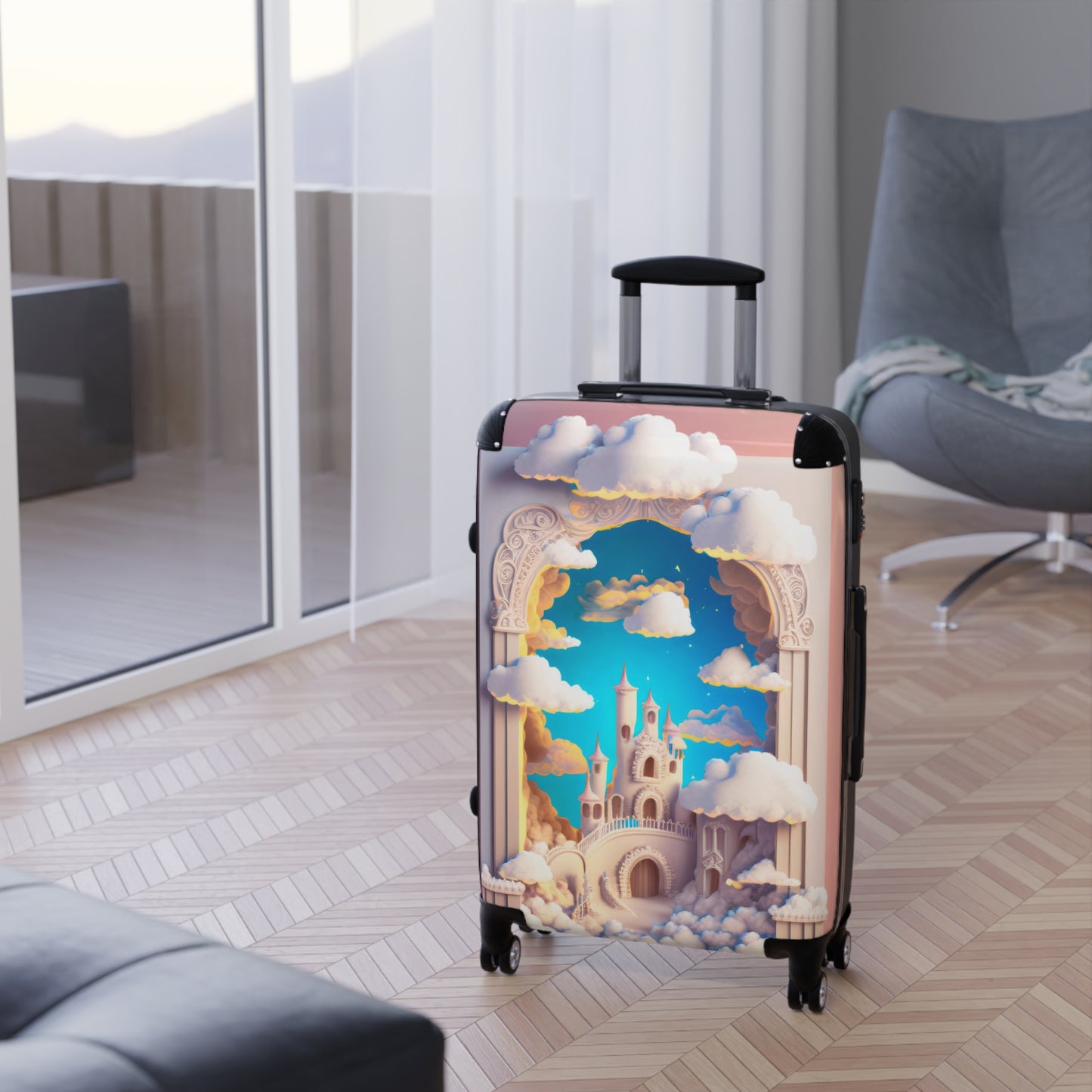 Niccie's Magical 3D Enchanted Disney Palace Suitcase Fantasy Travel Gear