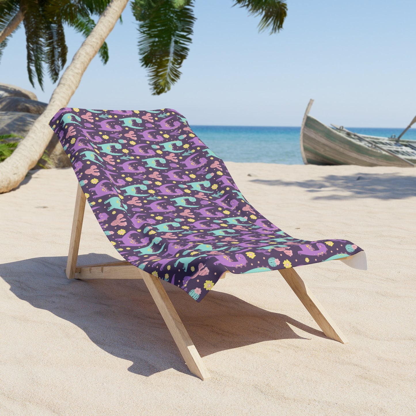 Niccie Dinosaur Beach Towel - Adorable Dino Pattern for the Sun