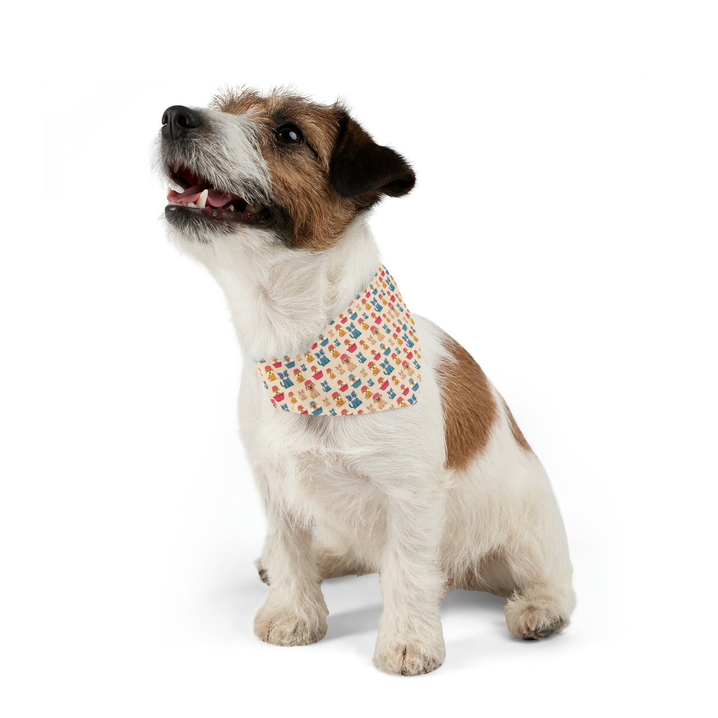 Niccie's Charming Dog Bandana Collar for Adorable Pets Cute Dog Patterns
