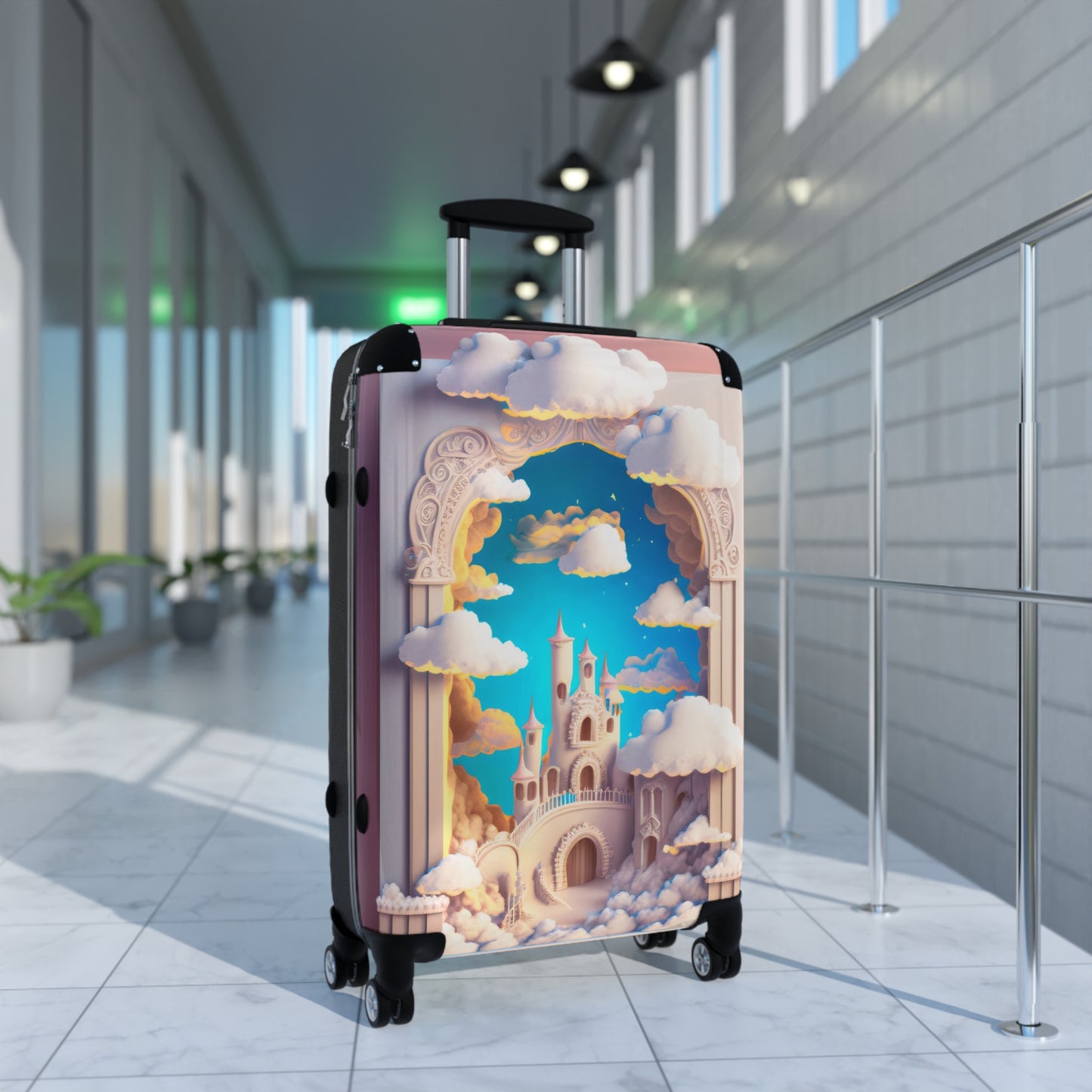 Magical 3D Disney Palace Suitcase Fantasy Travel Gear