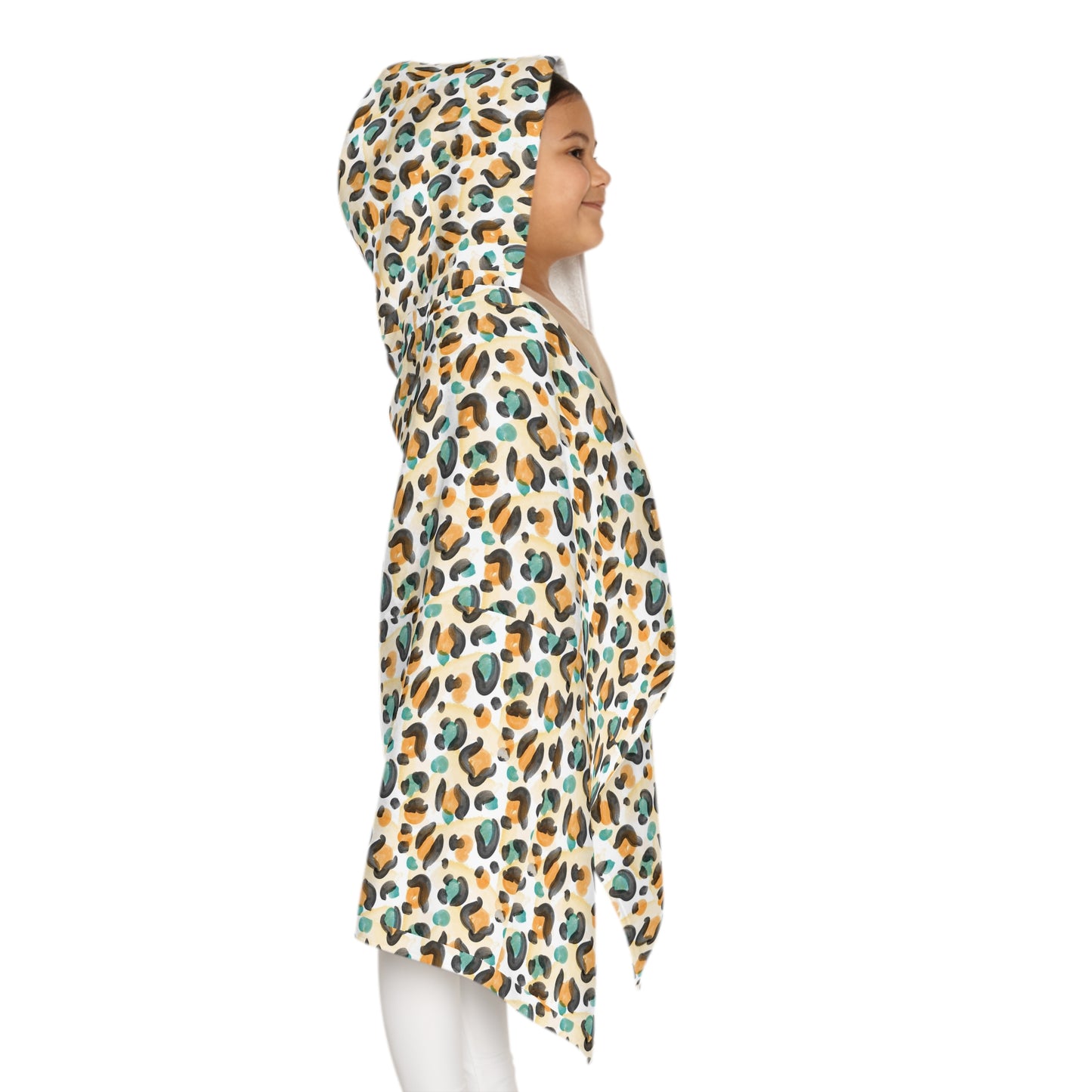 Niccie's Stylish Leopard Skin Pattern Kids Hooded Towel