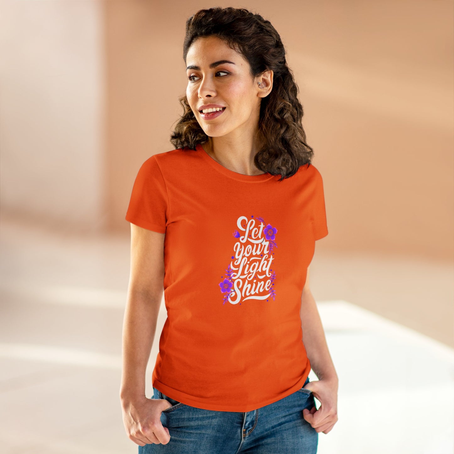 Niccie Radiate Brilliance with Our Women Midweight Cotton Tee