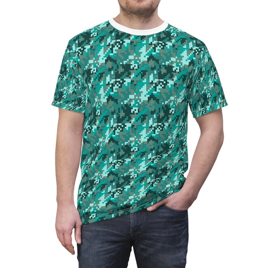 Camouflage  army pattern, Unisex Cut & Sew Tee (AOP)