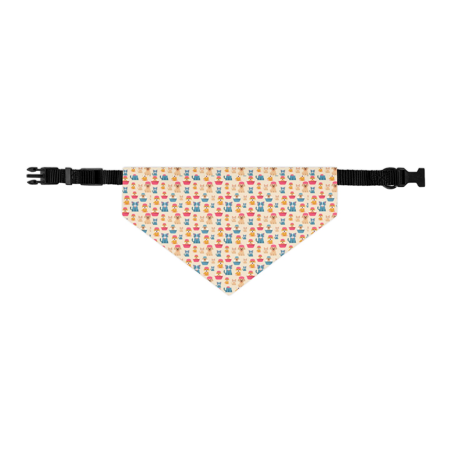 Niccie's Charming Dog Bandana Collar for Adorable Pets Cute Dog Patterns