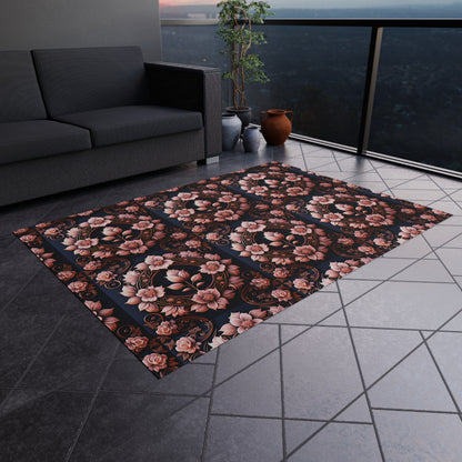 Niccie Royal Rose Picnic Rug - Outdoor Party Mat for Stylish