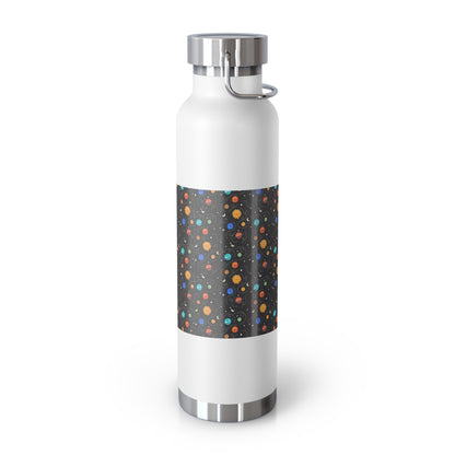 Niccie Copper Vacuum Insulated Bottle - Spaceship & Pattern