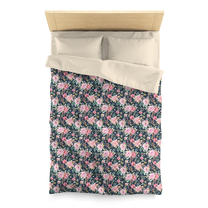 Niccie's Microfiber Floral Pattern Duvet Cover Bedding