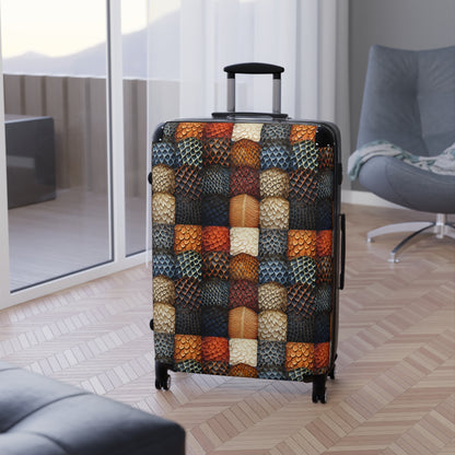 Niccie's Wildlife-Inspired Animal Skin Print Suitcase - Fashionable Luggage for Adventurers