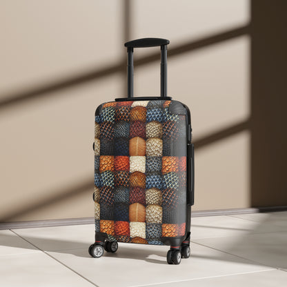 Niccie's Wildlife-Inspired Animal Skin Print Suitcase - Fashionable Luggage for Adventurers