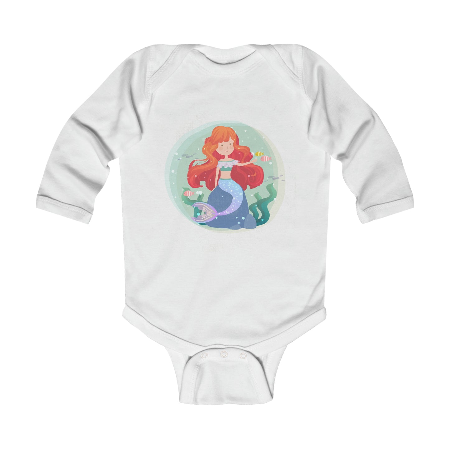 Niccie's Adorable Mermaid Infant Long Sleeve Bodysuit Comfort for Your Baby