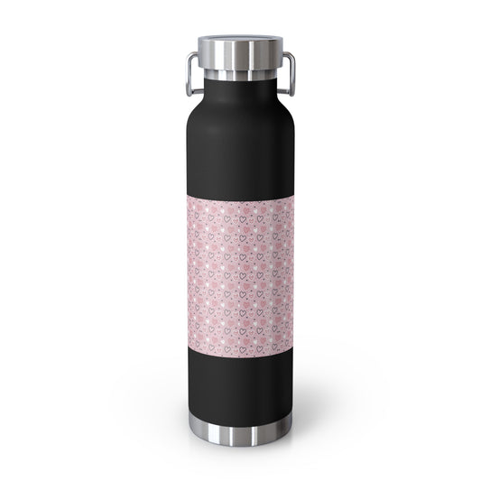 Niccie's Copper Vacuum Insulated Bottle - Heart Pattern for High Performance