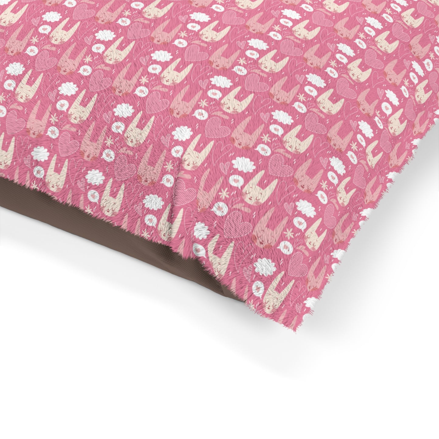 Niccie's Pink Cat Print Pet Bed Comfort for Felines