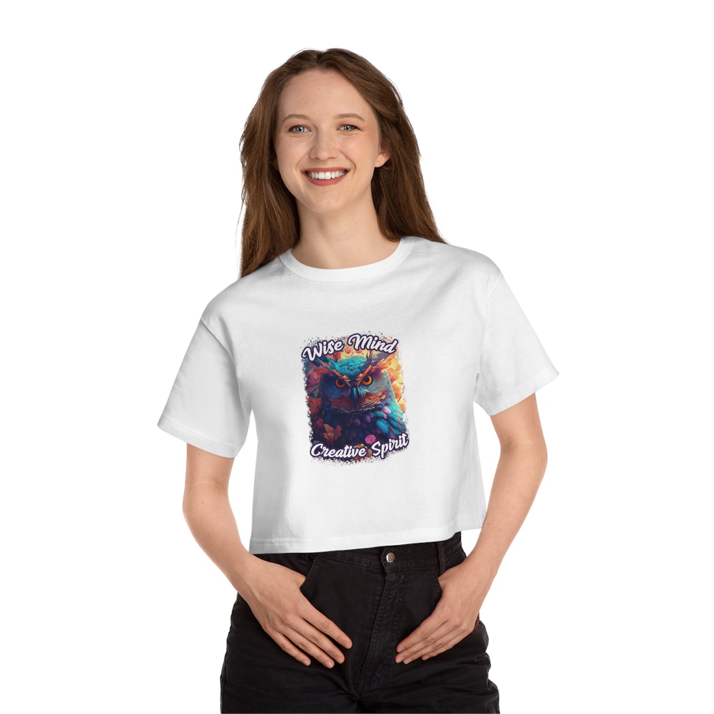 Niccie Wise Mind Creative Spirit Women's Heritage Cropped T-Shirt