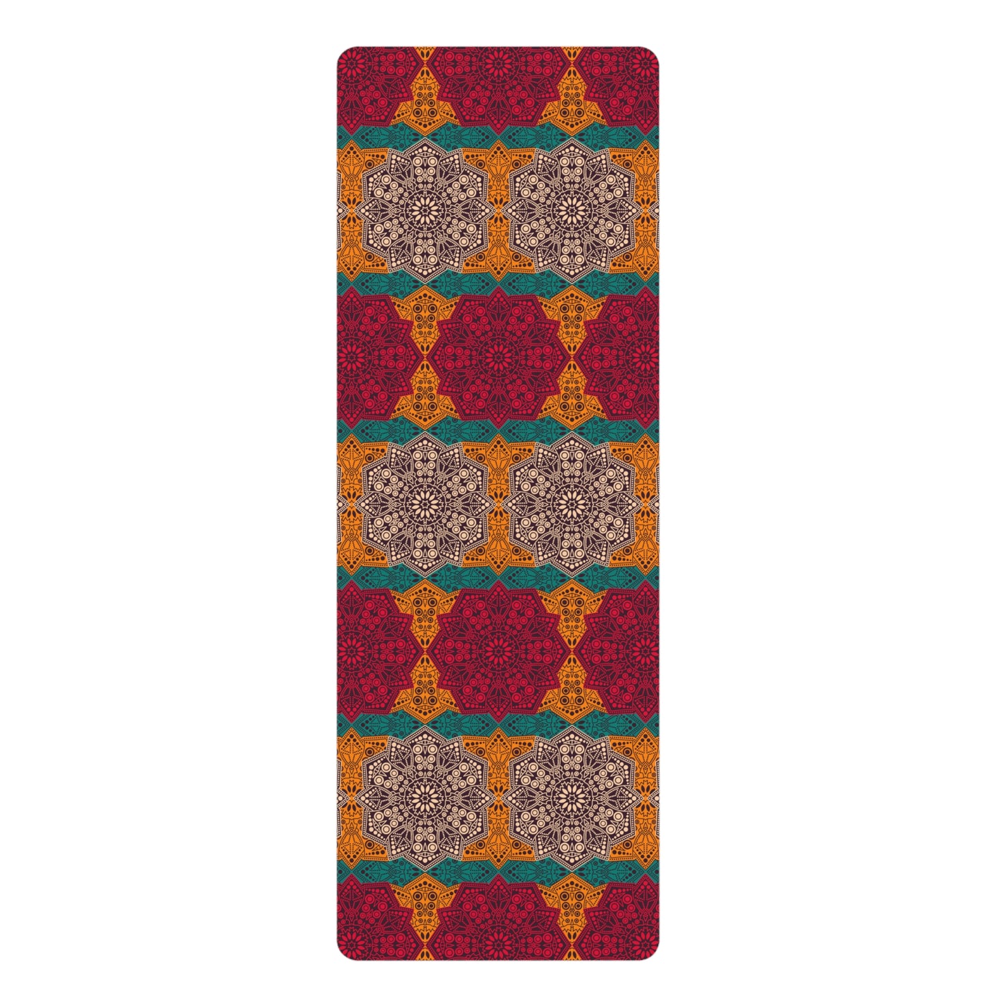 Niccie Mandala Pattern Rubber Yoga Mat Edition for Enhanced