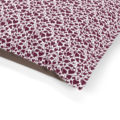 Niccie Heart Pattern Pet Bed - Comfy & Stylish Resting Place