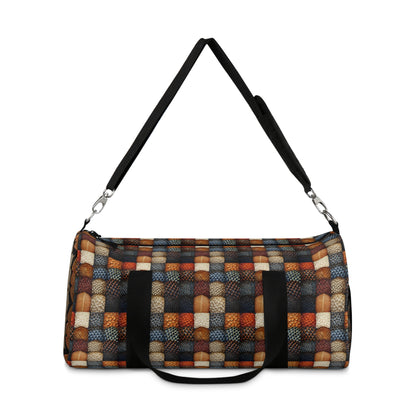 Niccie's Duffel Bag with Exquisite Animal Skin & Mandala Pattern