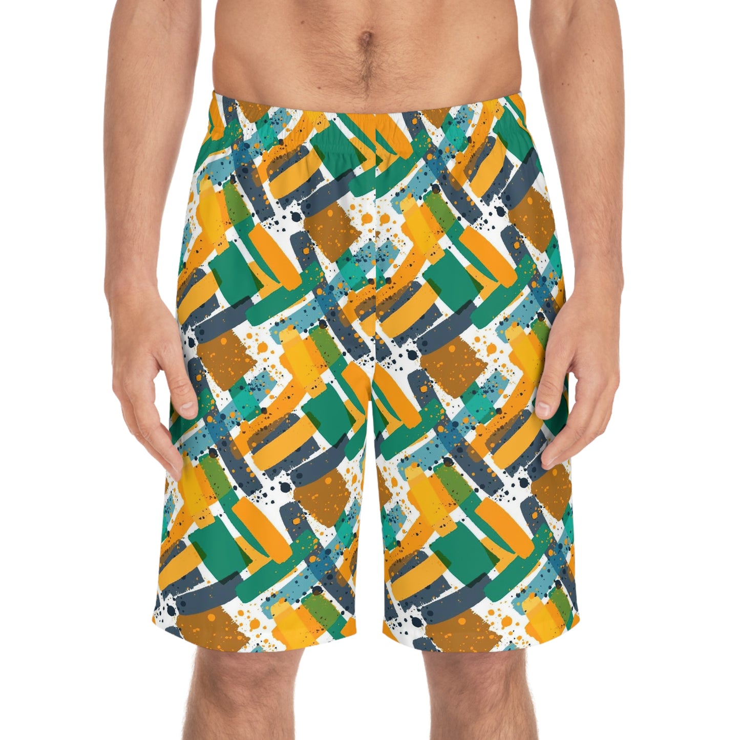 Niccie's Men's AOP Board Shorts - Stylish Sports Pattern for Active Comfort