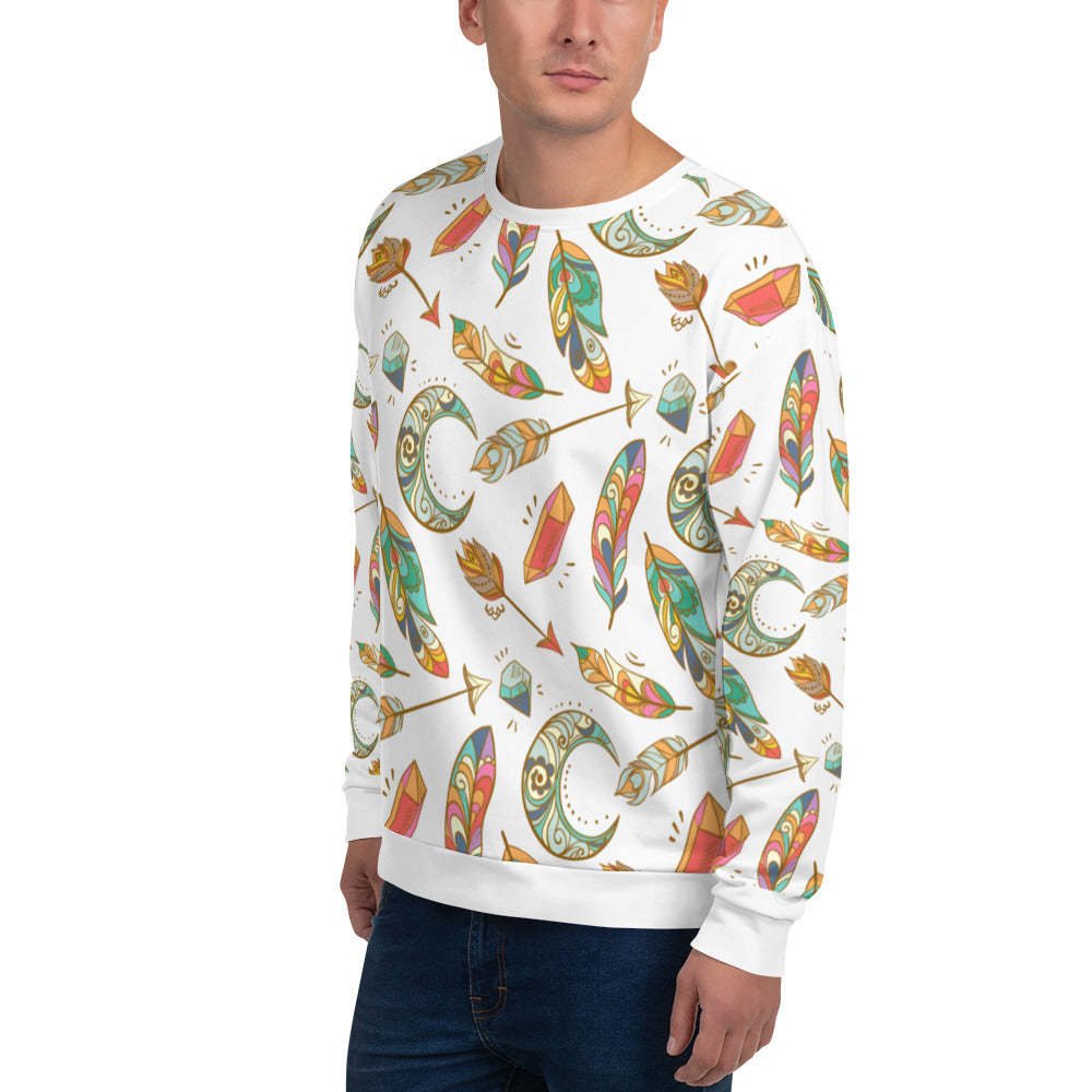 Niccie's Stylish Boho Pattern Unisex Sweatshirt - Trendy & Comfy | Shop Now